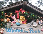 Sandblasted Winnie the Pooh Wood Sign at Disneyland Resort Anaheim CA