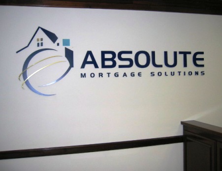 Absolute Mortgage Solutions Lobby Sign Newport Beach CA