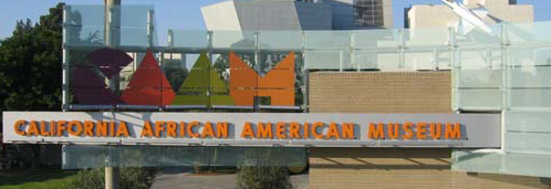 Custom Sandblasted Glass Architectural Sign for CAAM Los Angeles CA