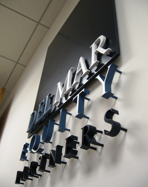 Del Mar Equity Partners Lobby Sign