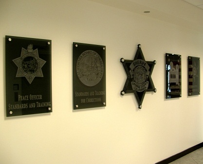 Etched Glass Signs for Orange County Sheriff Office in Orange County CA