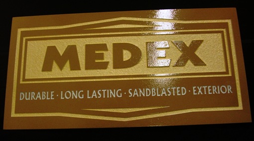 MDF or Medex Sandblasted Sign