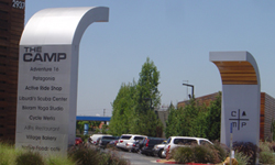 The Camp Shopping Center Costa Mesa CA Directory Pole Sign