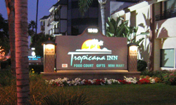 Illuminated Outdoor Sign Tropicana Inn Anaheim California